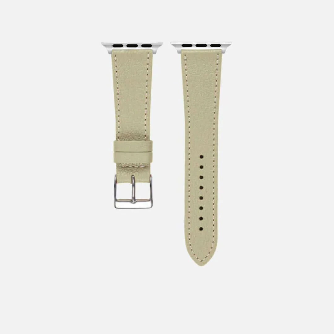 Taupe kurzes Apple Watch Armband- Biarritz - Image 5