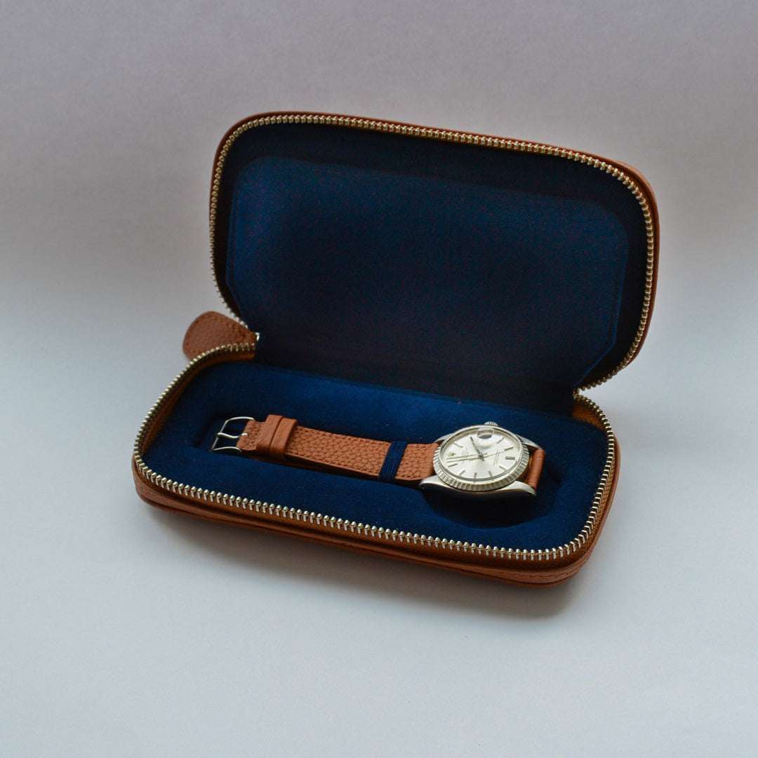 Uhren Case Prestige aus deutschem Togoleder Für 2 Uhren - Image 10
