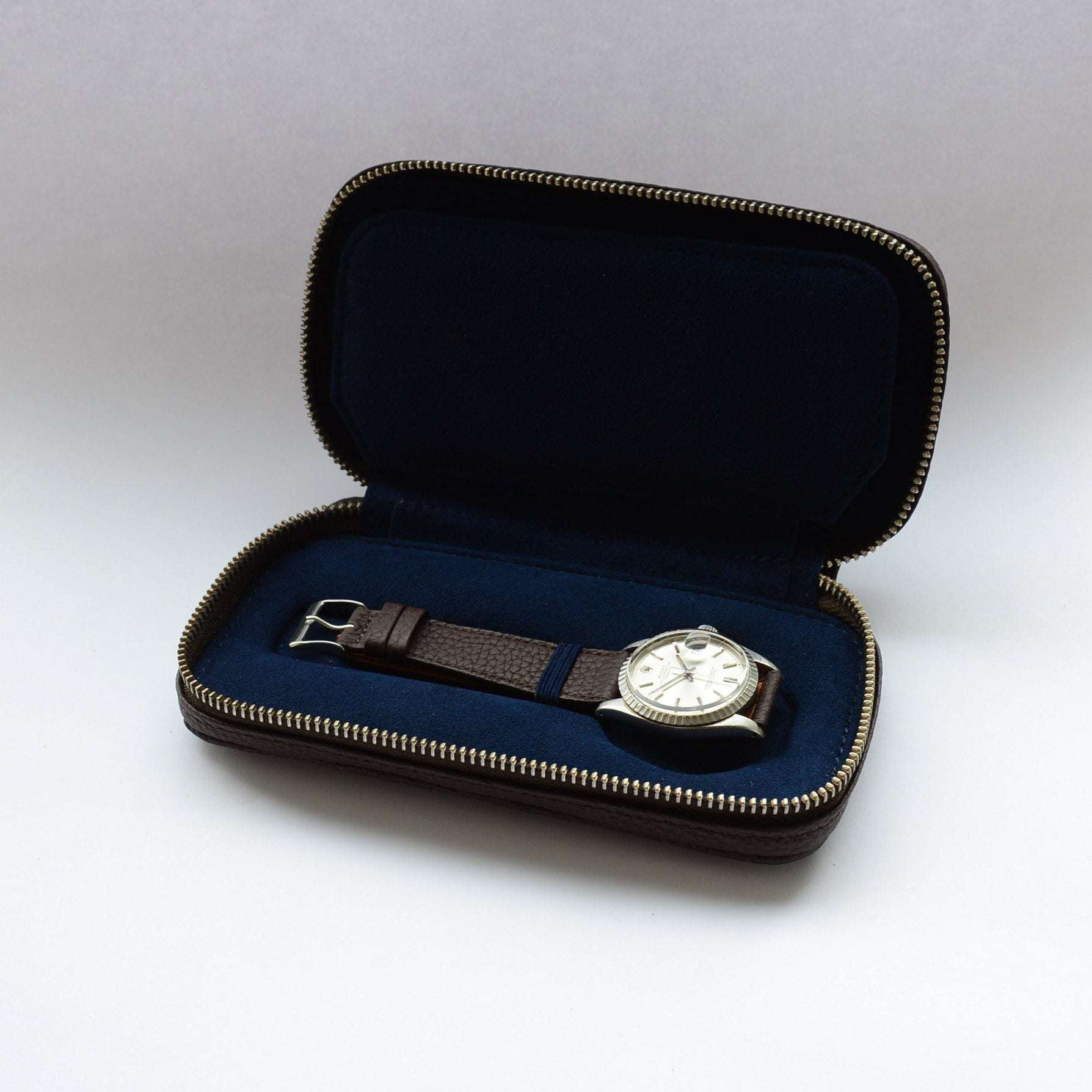 Uhren Case Prestige aus deutschem Togoleder Für 2 Uhren - Image 4