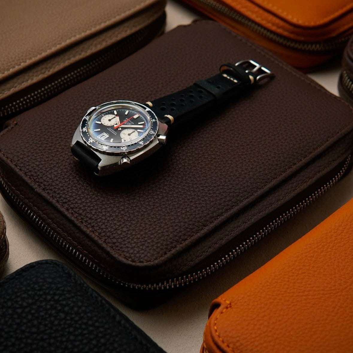 Uhren Case Prestige aus deutschem Togoleder Für 4 Uhren - Image 3