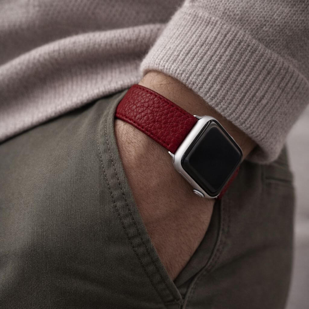 Uhrenarmband Apple Watch – Handgefertigtes Hirschleder - Image 12