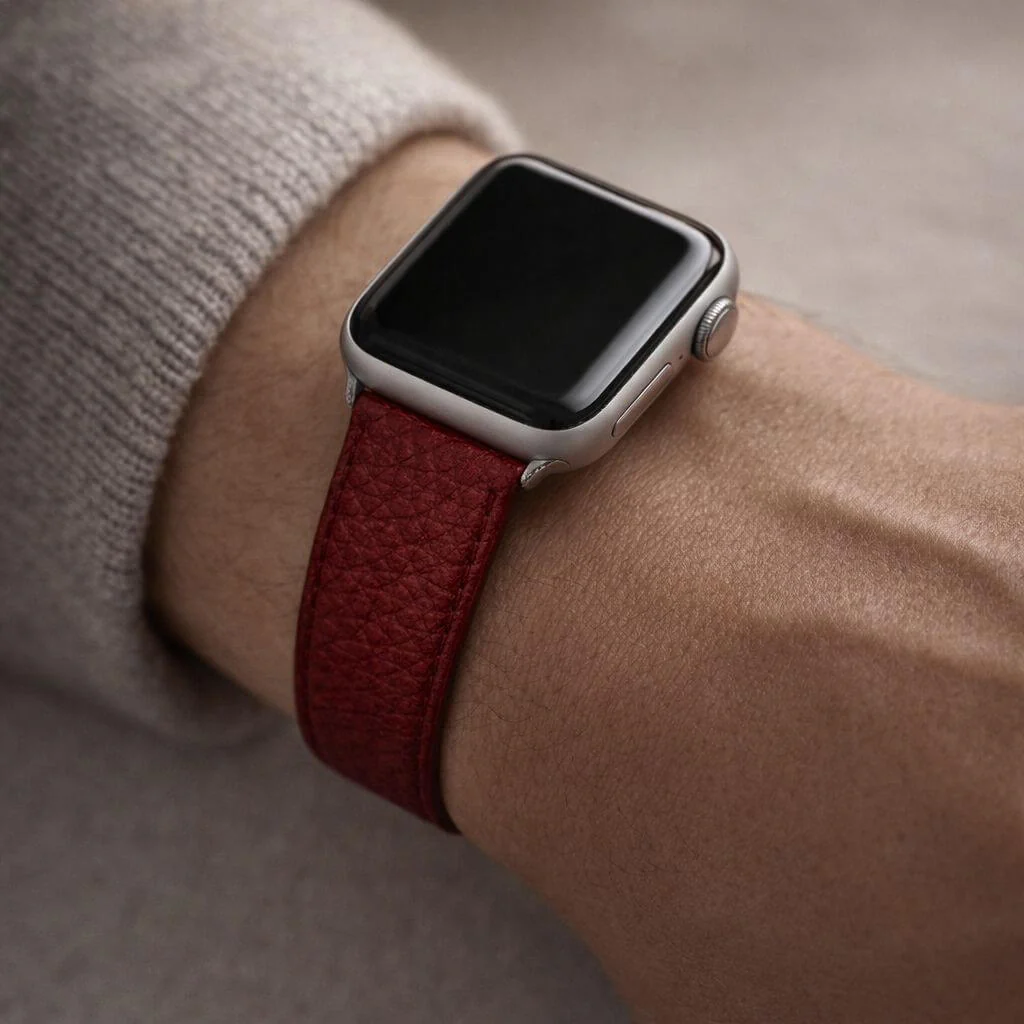 Uhrenarmband Apple Watch – Handgefertigtes Hirschleder - Image 13