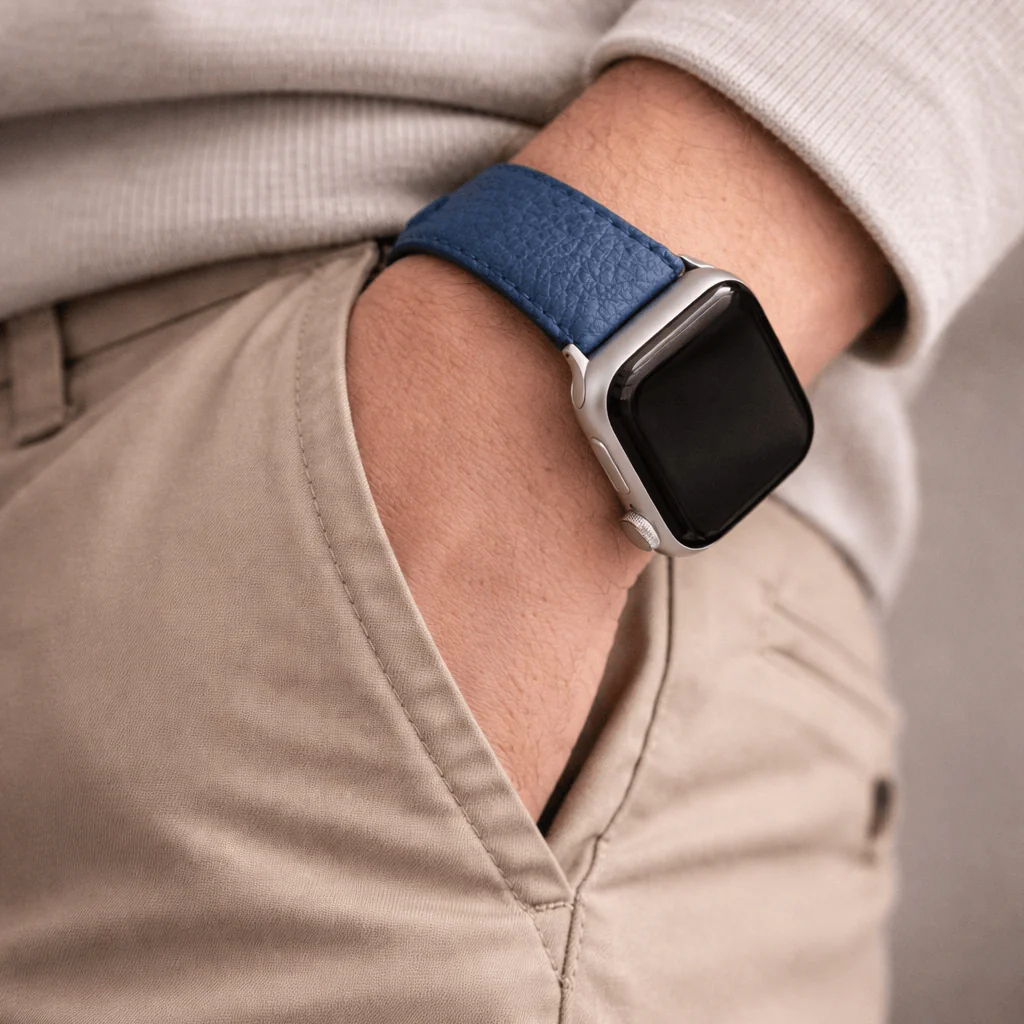 Uhrenarmband Apple Watch – Handgefertigtes Hirschleder - Image 6