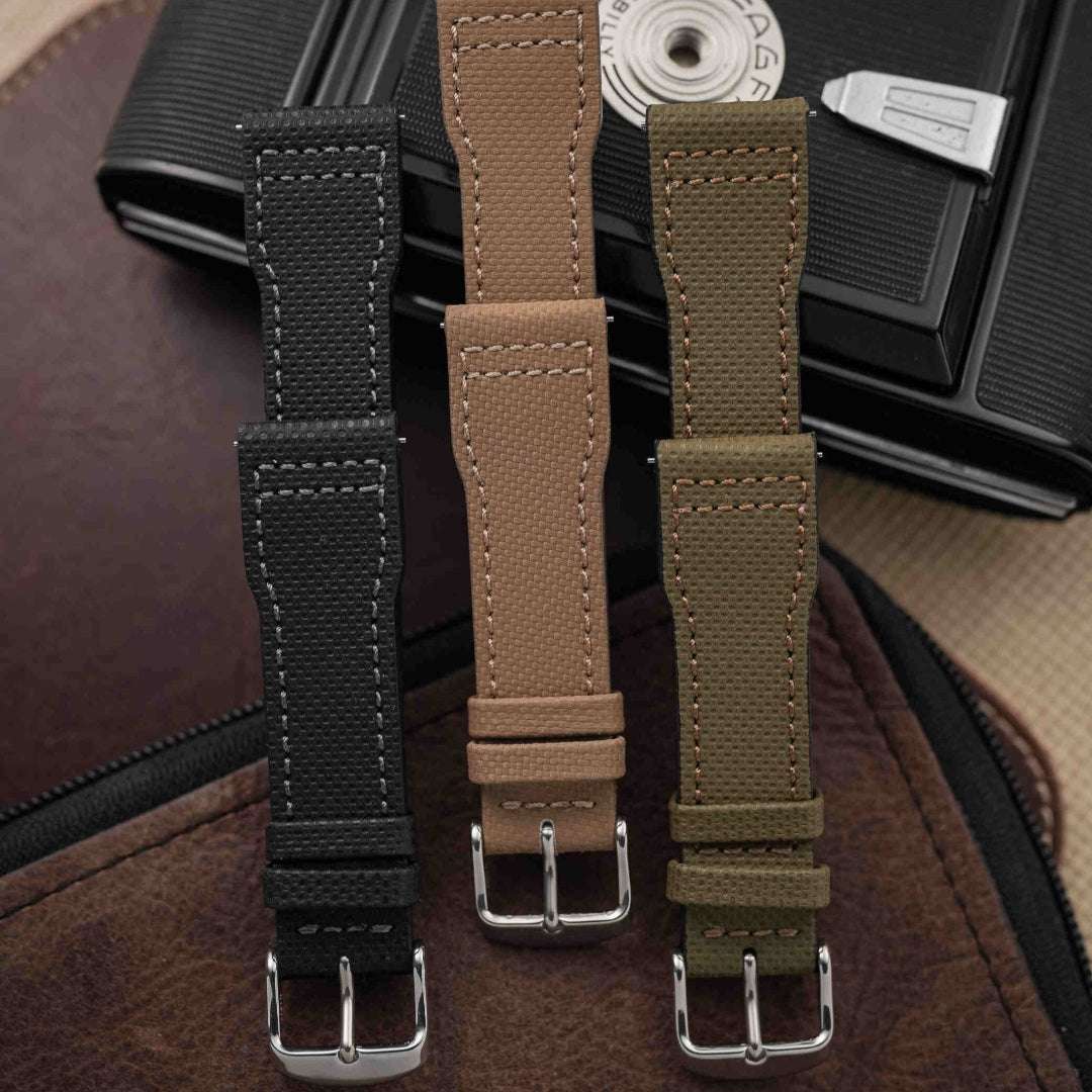 Pilot – Wasserfestes Uhrenarmband aus Leder für große Fliegeruhren - Image 4