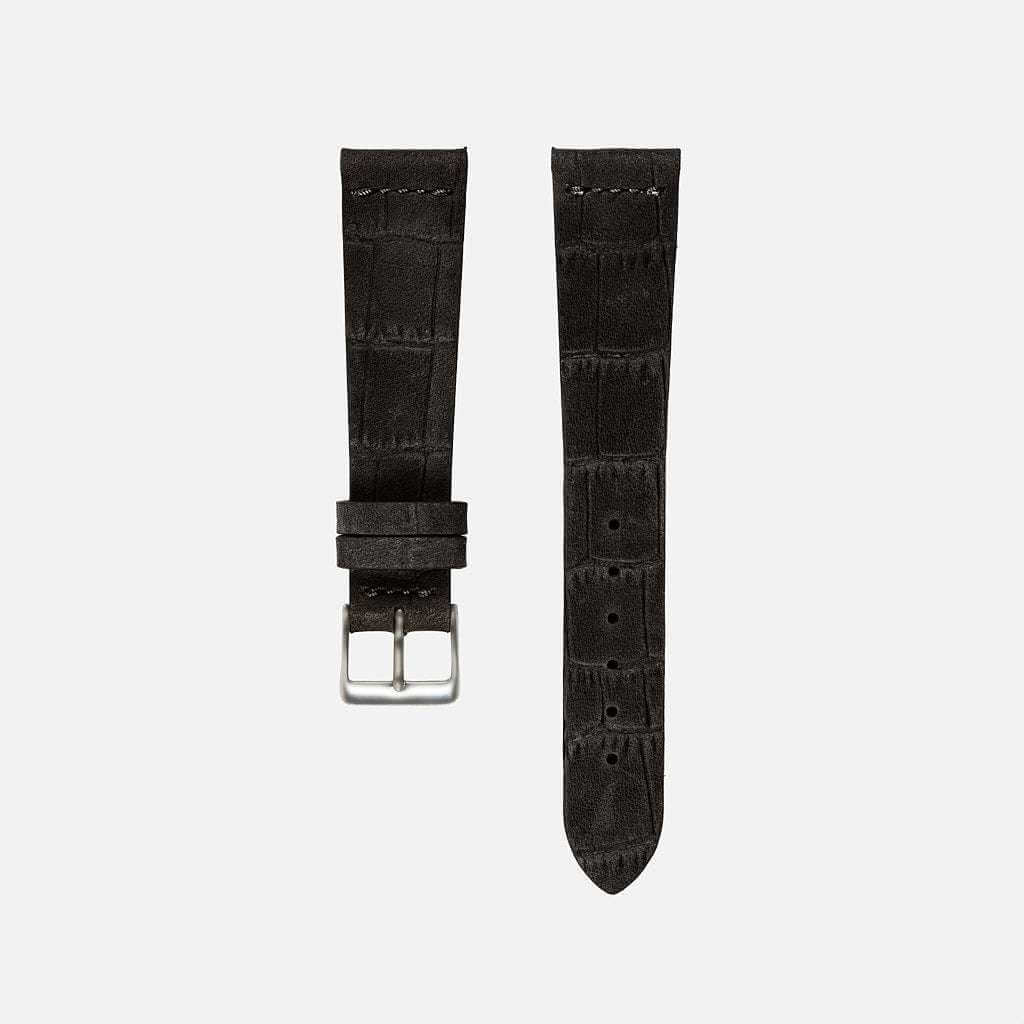 Dakkar – Uhrenarmband aus italienischem Nubukleder mit Krokoprägung - Image 8