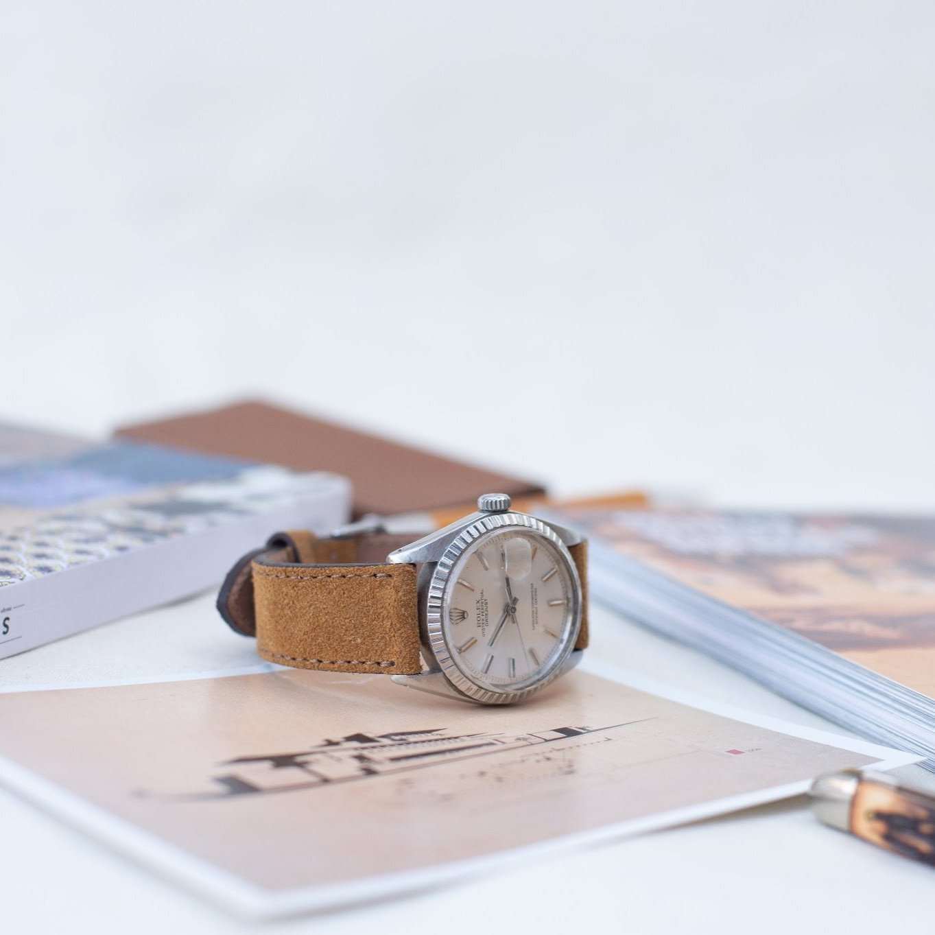 Nizza – Uhrenarmband aus feinem Wildleder - Image 30