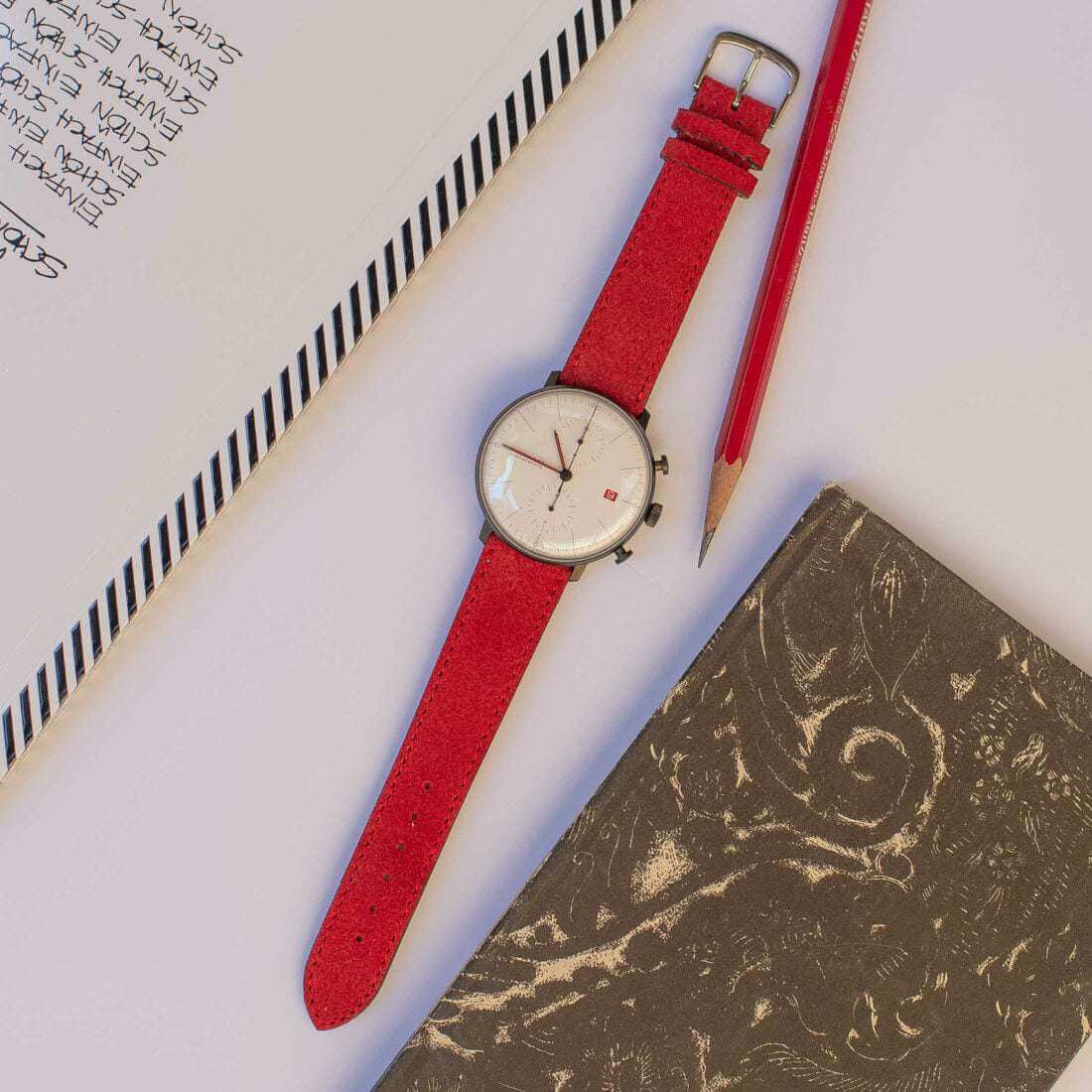 Nizza – Uhrenarmband aus feinem Wildleder - Image 52