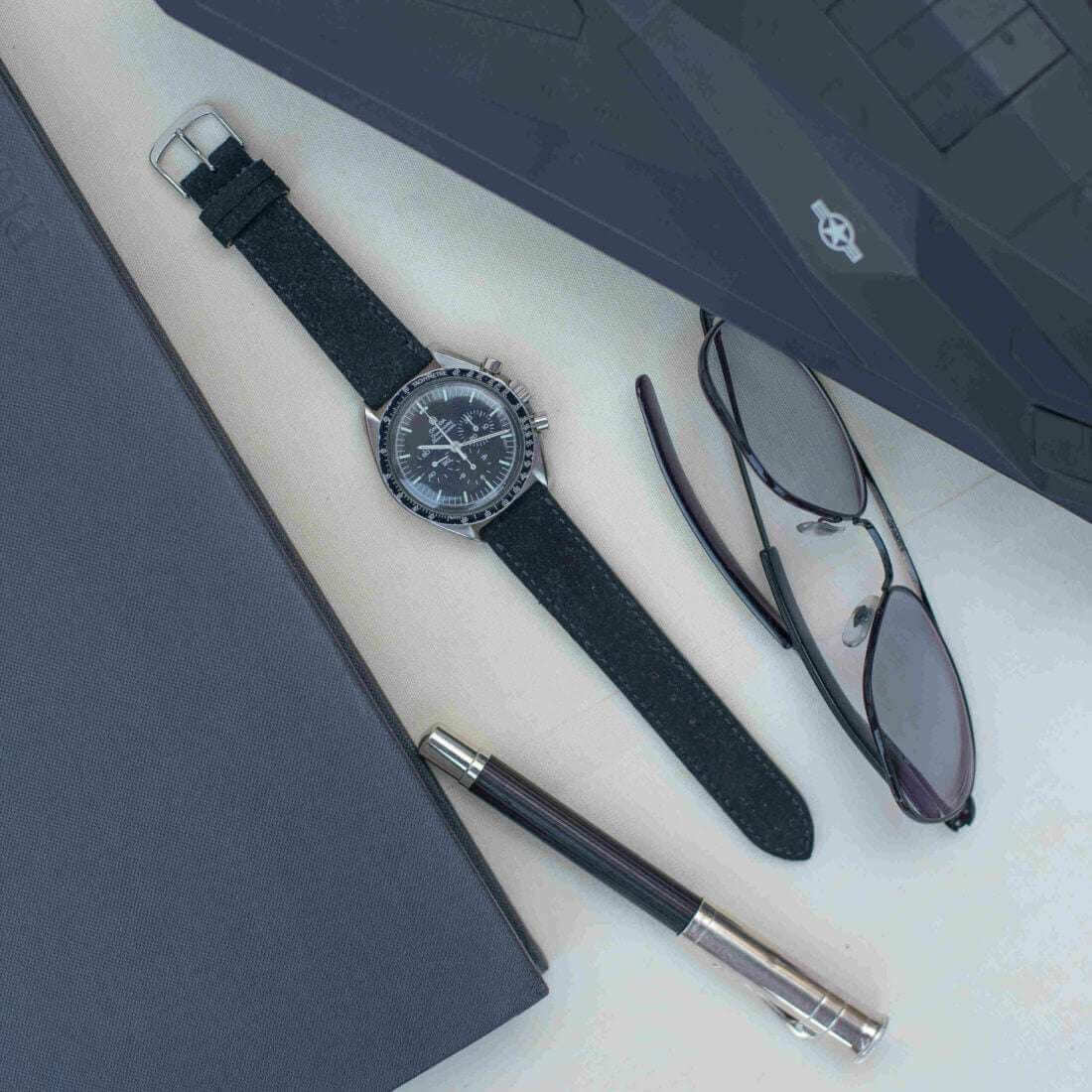 Nizza – Uhrenarmband aus feinem Wildleder - Image 6