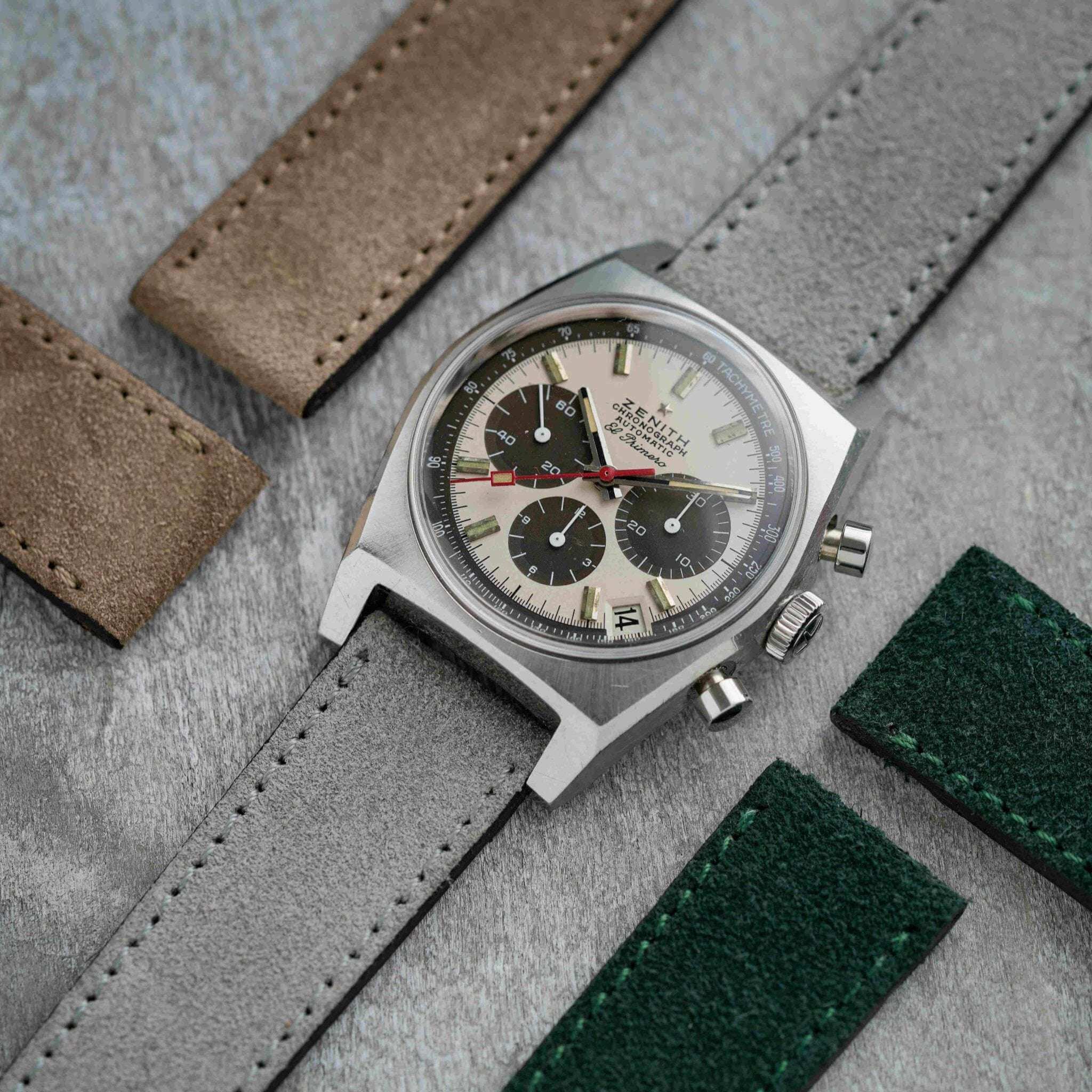 Nizza – Uhrenarmband aus feinem Wildleder - Image 77