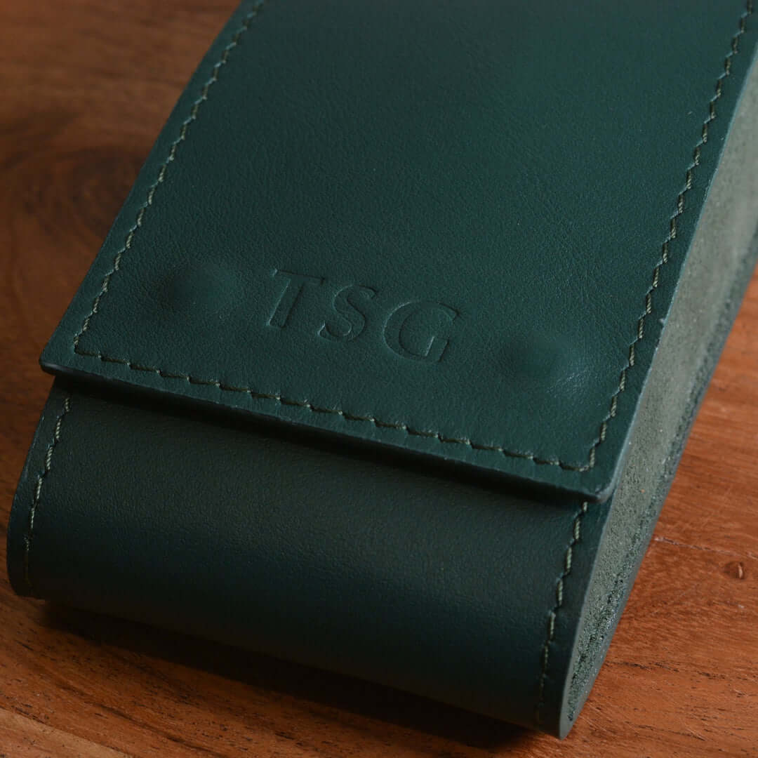 Watch Pouch Grün – Leder Uhrenetui aus hochwertigem Leder - Image 6