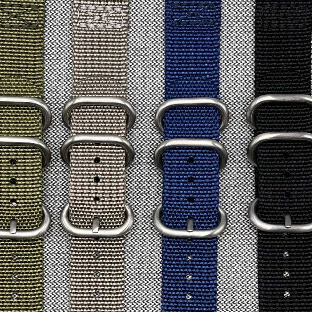 Cotton – Zweiteiliges Nylon-Uhrenarmband im Textil-Look - Image 3